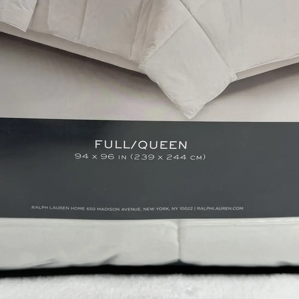 Ralph Lauren Jacquard Cotton 300 Thread Count Down Alternative Comforter - Queen